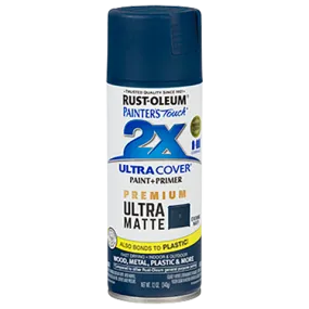12 OZ Painter's Touch 2X Ultra Cover Matte Spray Paint - Matte Evening Navy