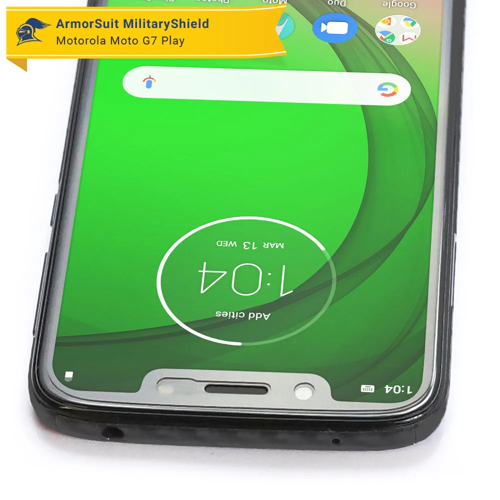 [2 Pack] Motorola Moto G7 Play Matte Case Friendly Screen Protector