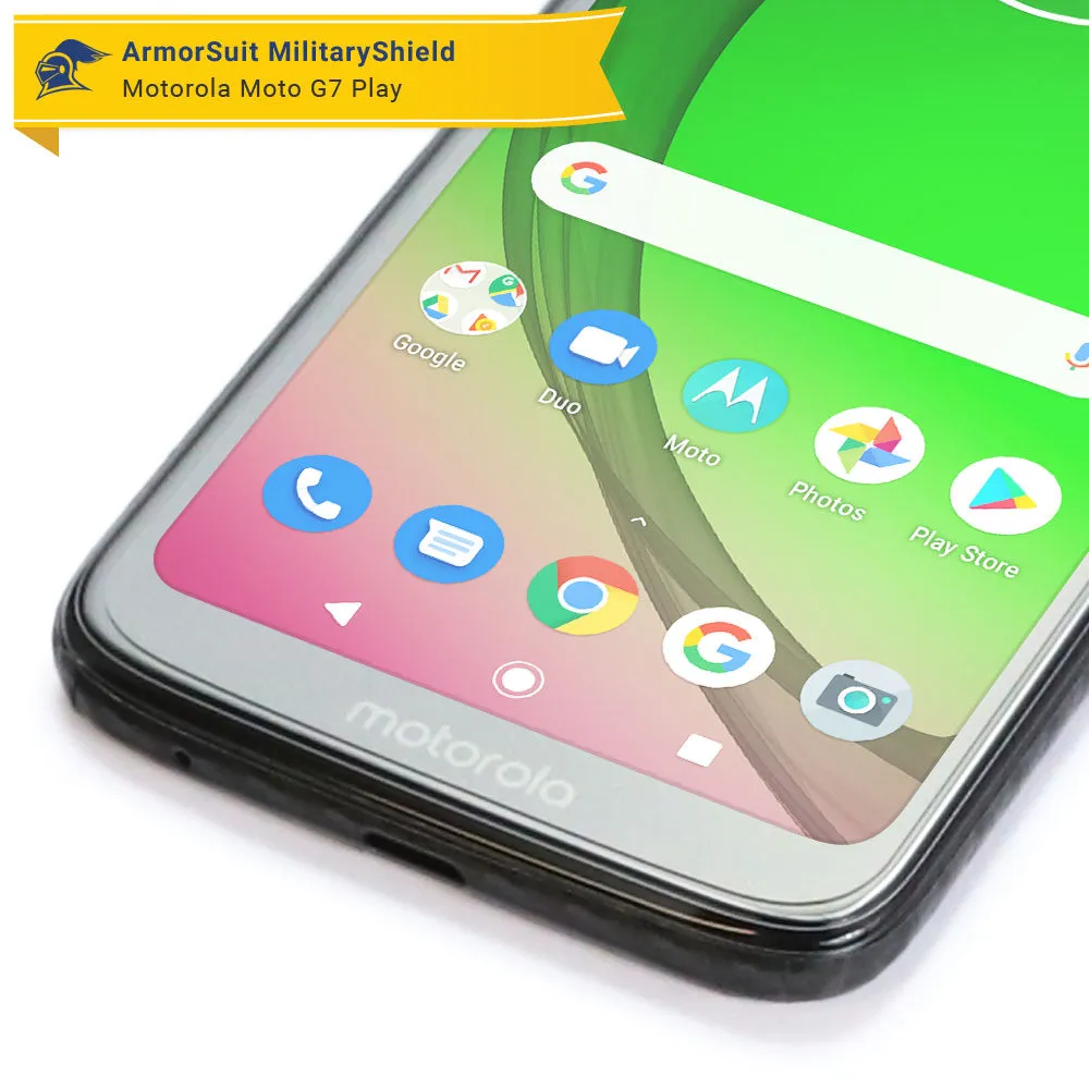 [2 Pack] Motorola Moto G7 Play Matte Case Friendly Screen Protector