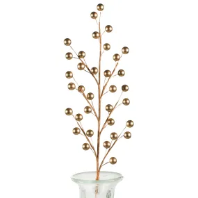 20" Berry Spray: Gold