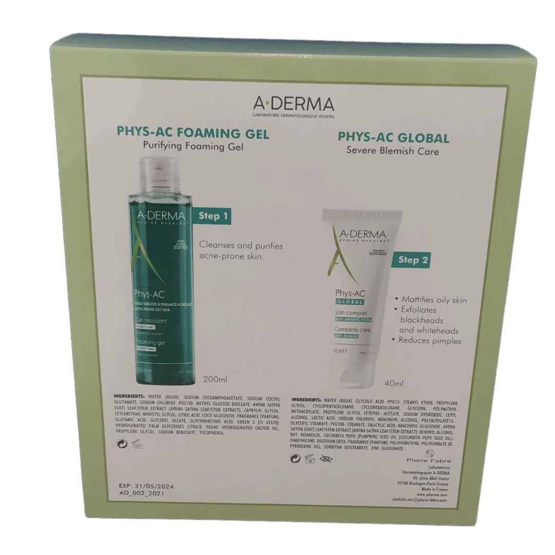 Aderma Coffret Phys-Ac Purifying Foaming Gel