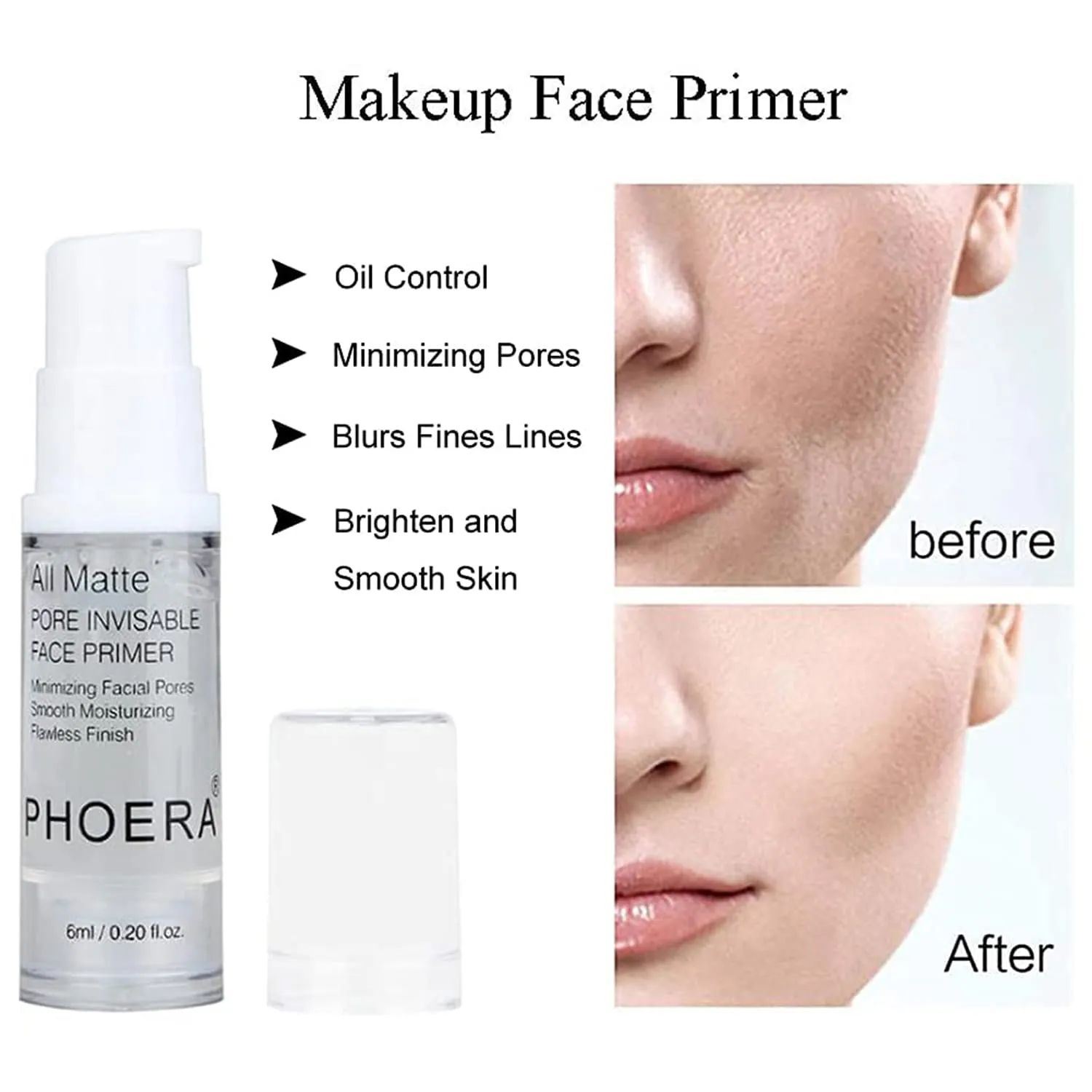 Air Cushion CC Cream Natural Foundation,PHOERA CC  Cream Color Correcting Anti Aging Hydrating Serum &SPF 25 ,PHOERA Primer, Kabuki Brush Foundation Makeup Sponge(#04Buff Beige CC 140 Buff Beige)