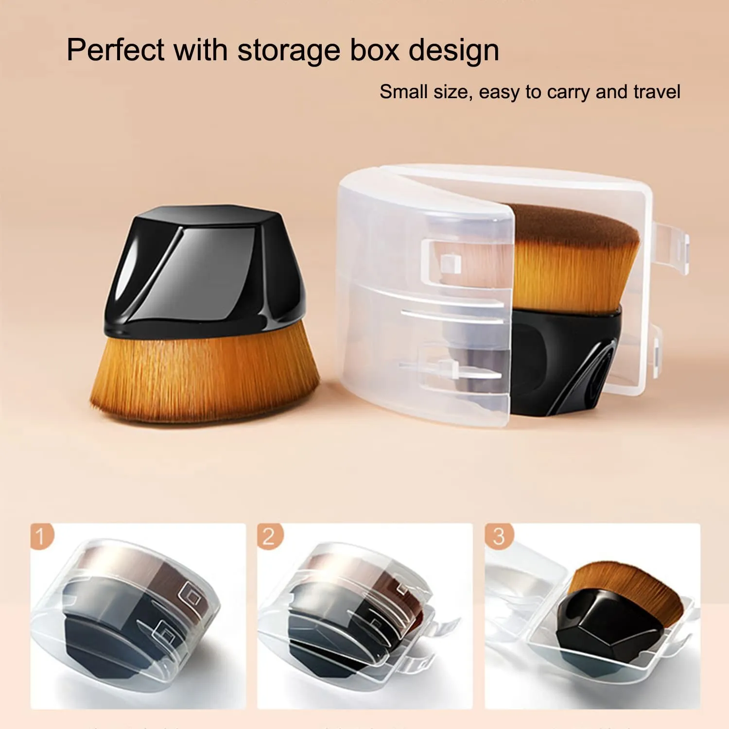 Air Cushion CC Cream Natural Foundation,PHOERA CC  Cream Color Correcting Anti Aging Hydrating Serum &SPF 25 ,PHOERA Primer, Kabuki Brush Foundation Makeup Sponge(#04Buff Beige CC 140 Buff Beige)