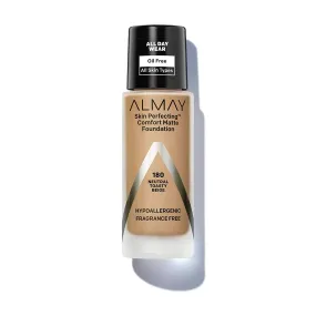 ALMAY - Skin Perfecting Comfort Matte Foundation Neutral Toasty Beige 180 - 1 fl oz (30 ml)