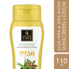 Aloe Vera & Shea Butter Hydrating Sunscreen Lotion SPF 50