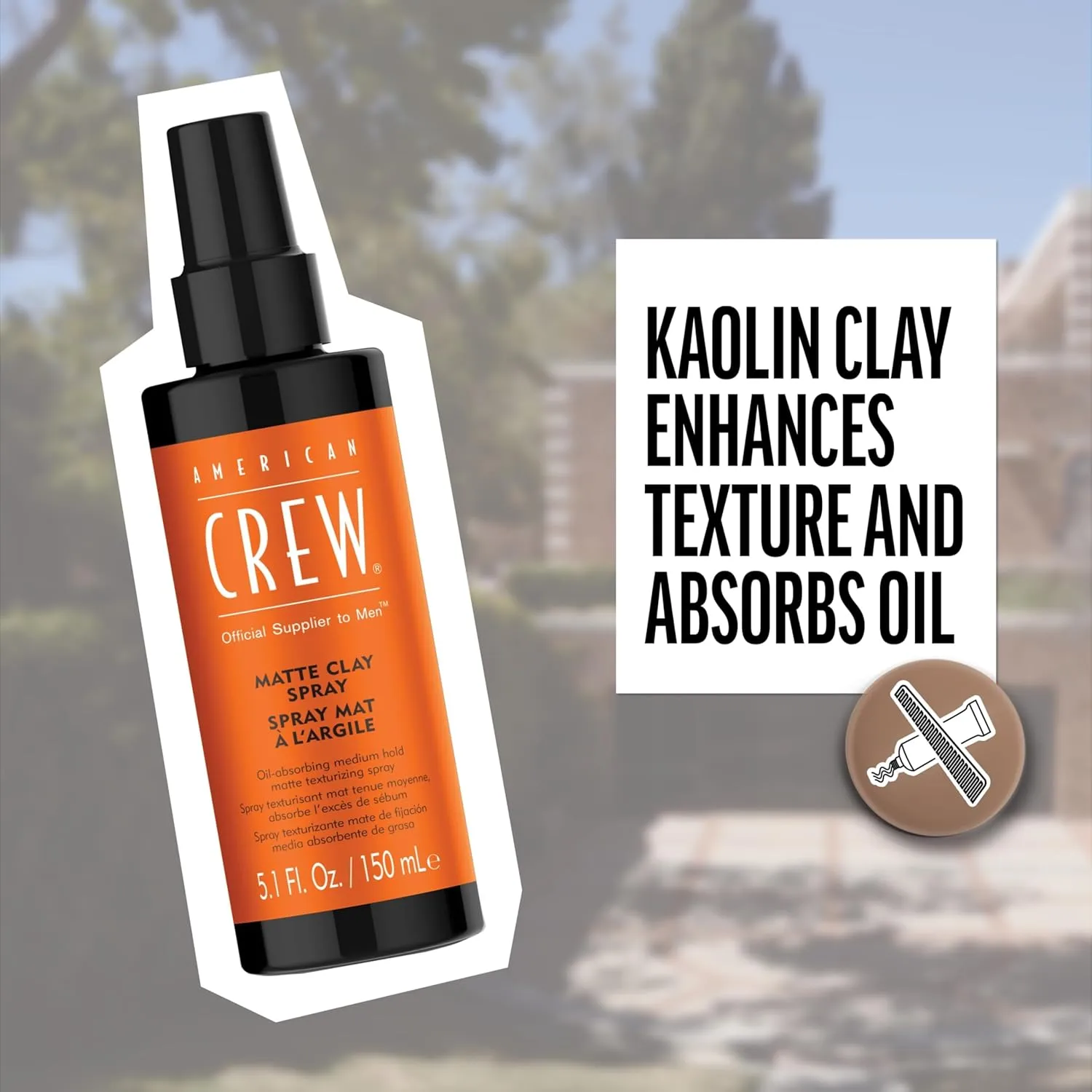American Crew Matte Clay Spray - Texturising Oil Absorbing Spray 150ml