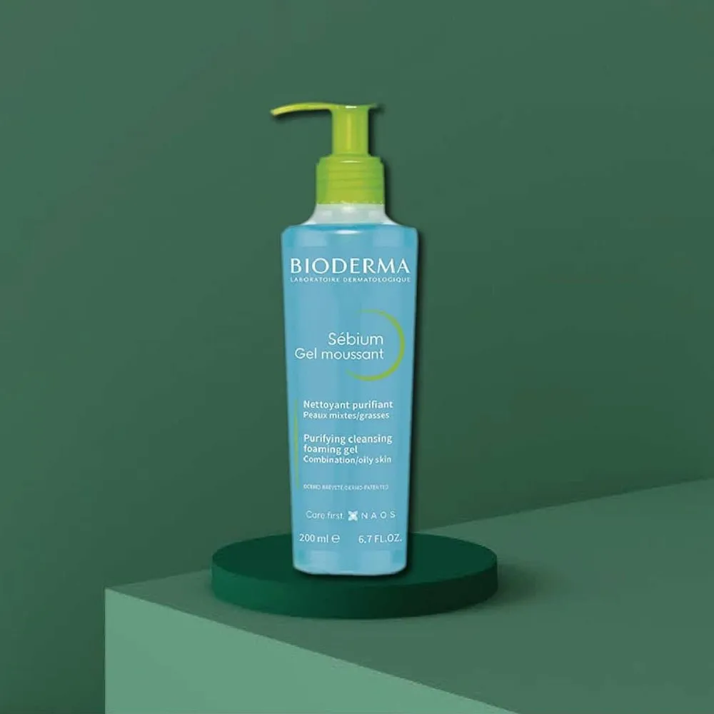 Bioderma Sebium Gel Moussant Purifying Foaming Cleanser for Combination/Oily Skin 200ml