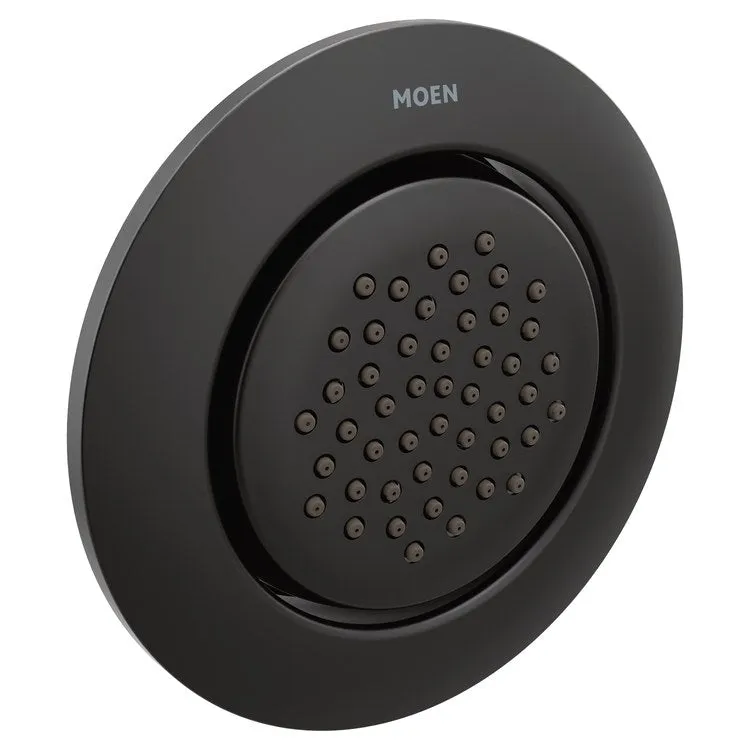 Body Spray Trim Mosaic Round Single Spray 3 Inch Matte Black 2.0 Gallons per Minute for Rough-In S1300