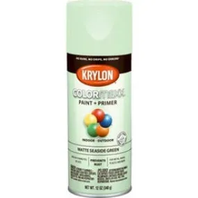 COLORmaxx Spray Paint   Primer, Matte Seaside Green, 12-oz.