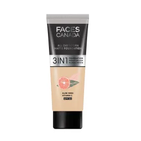 FACES CANADA All Day Hydra Matte Foundation Absolute Ivory 012 15ml