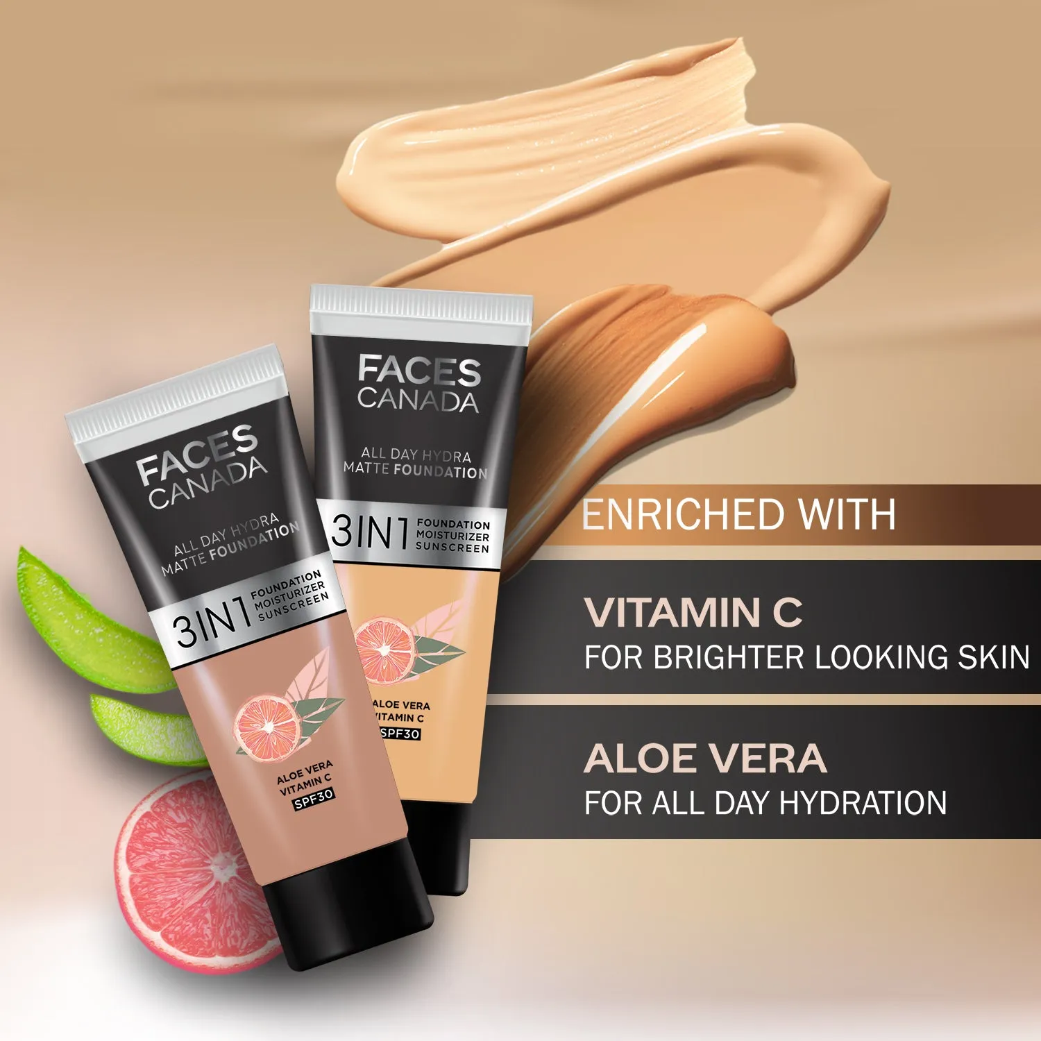 FACES CANADA All Day Hydra Matte Foundation Soft Sand 041 15ml