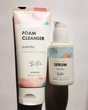 Glamfox Double Effect Retinol and Collagen Foam Cleanser and Serum Duo