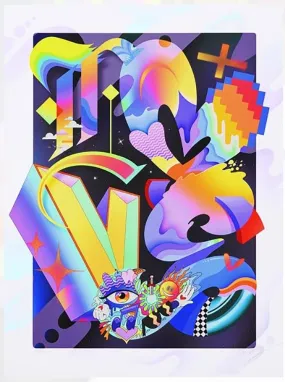 Harder Faster Stronger Chrome HPM Giclee Print by Jason Naylor- OPN Heart