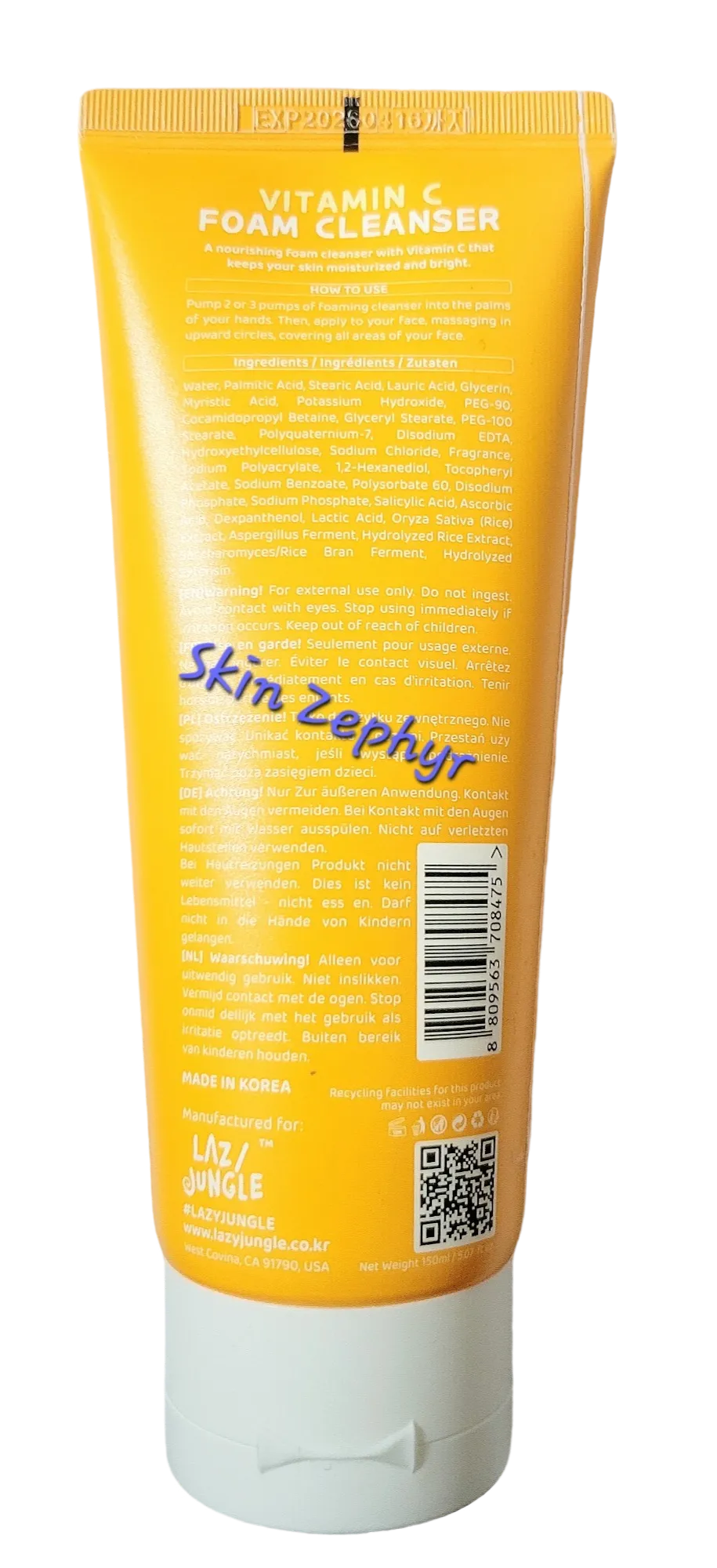 Lazy Jungle Vitamin C Foam Cleanser