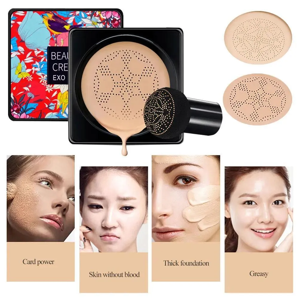 Magic Mushroom Head CC Cream: Flawless Waterproof Makeup - Natural Finish