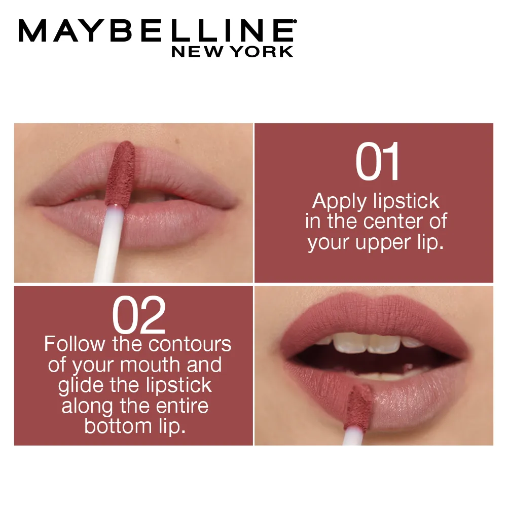 Maybelline New York Sensational Liquid Matte Lipstick 08, Sensationally Me, 7G.