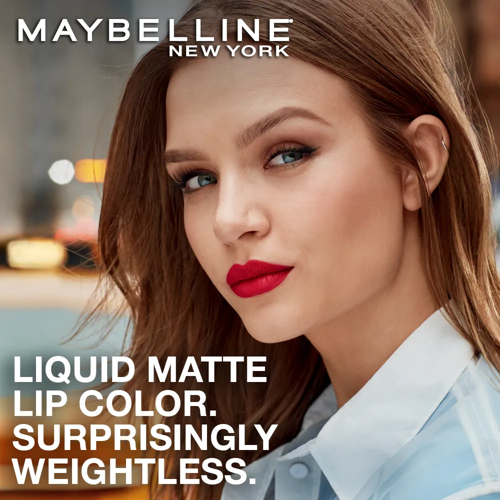 Maybelline New York Sensational Liquid Matte Lipstick 08, Sensationally Me, 7G.