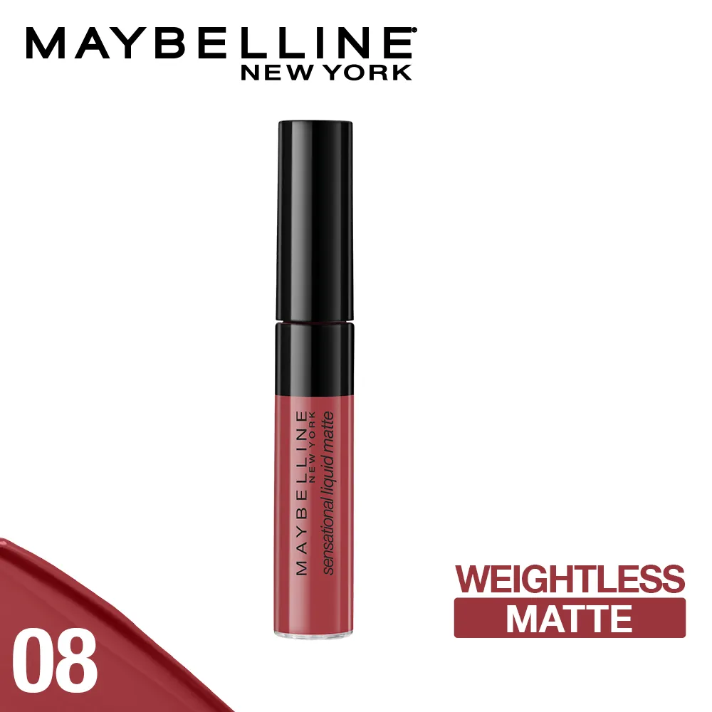 Maybelline New York Sensational Liquid Matte Lipstick 08, Sensationally Me, 7G.