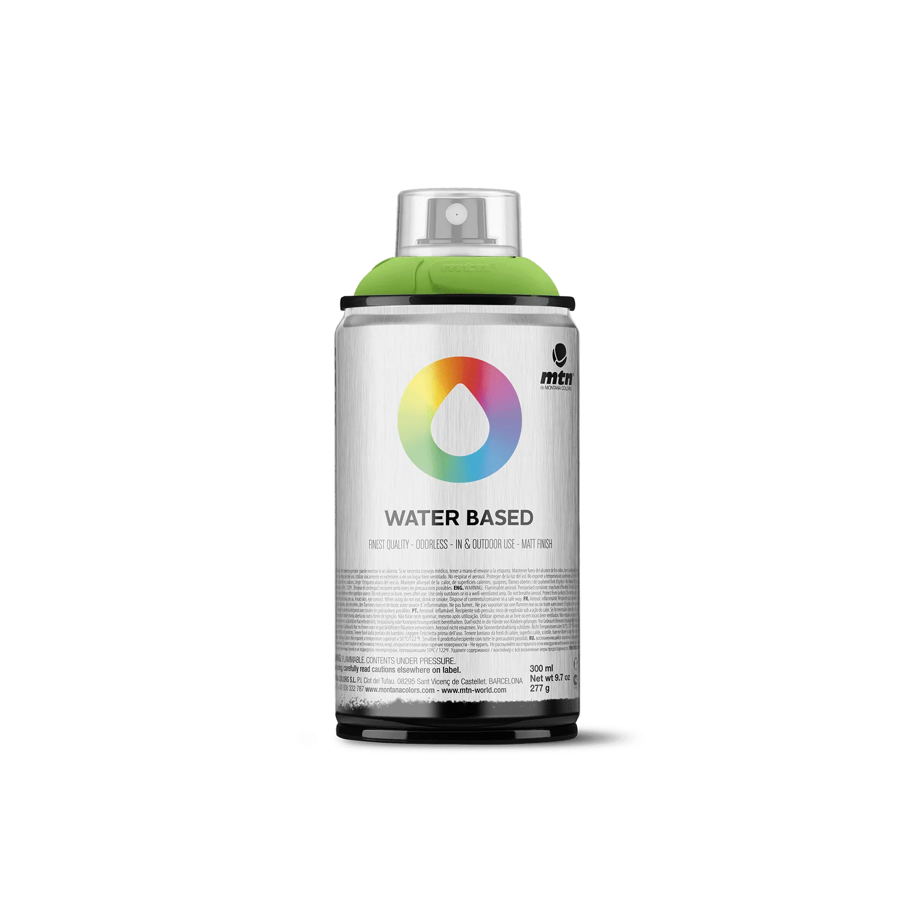MTN Water Based 300 Spray Paint - Brilliant Green (WRV-6018)