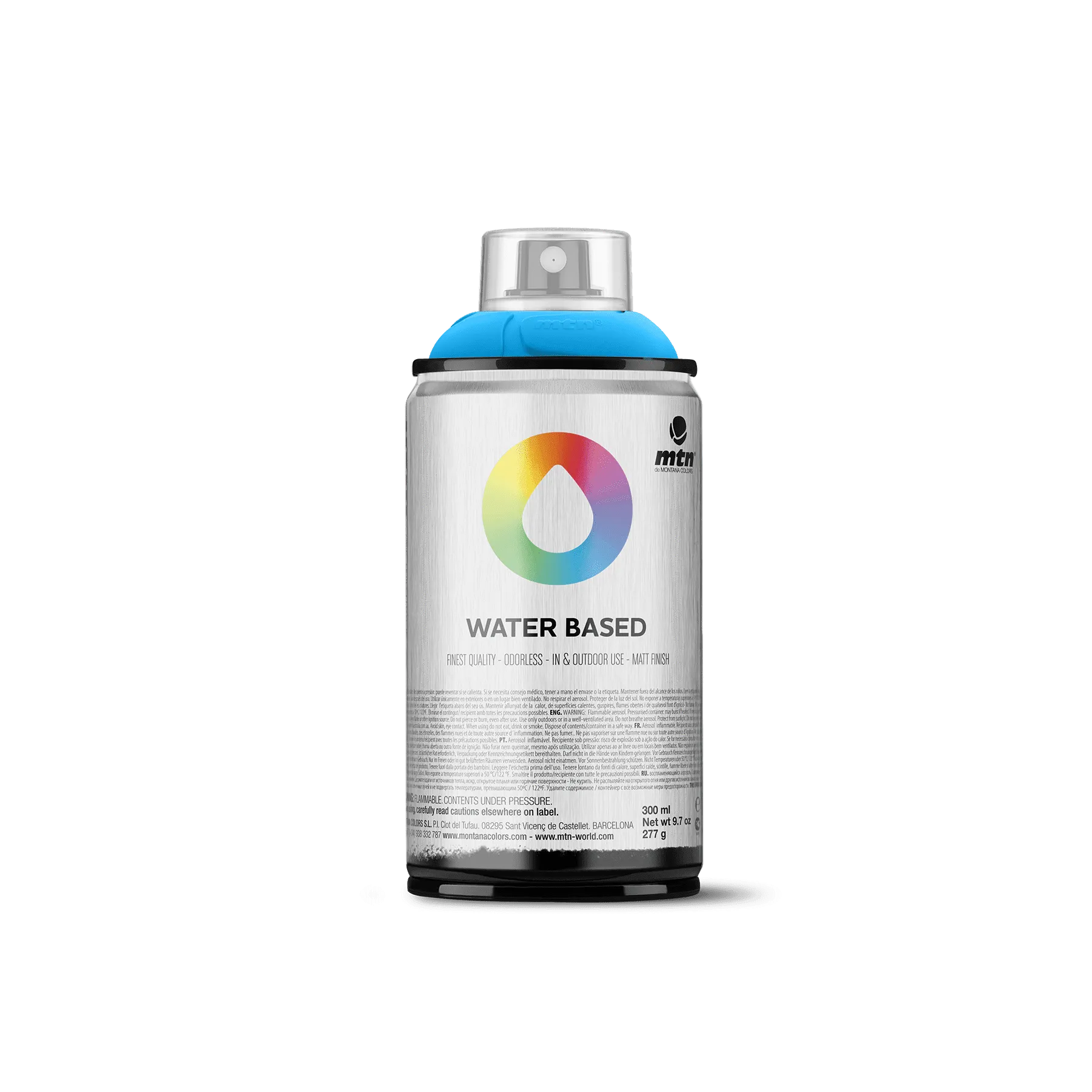MTN Water Based 300 Spray Paint - Cerulean Blue (WRV-217)