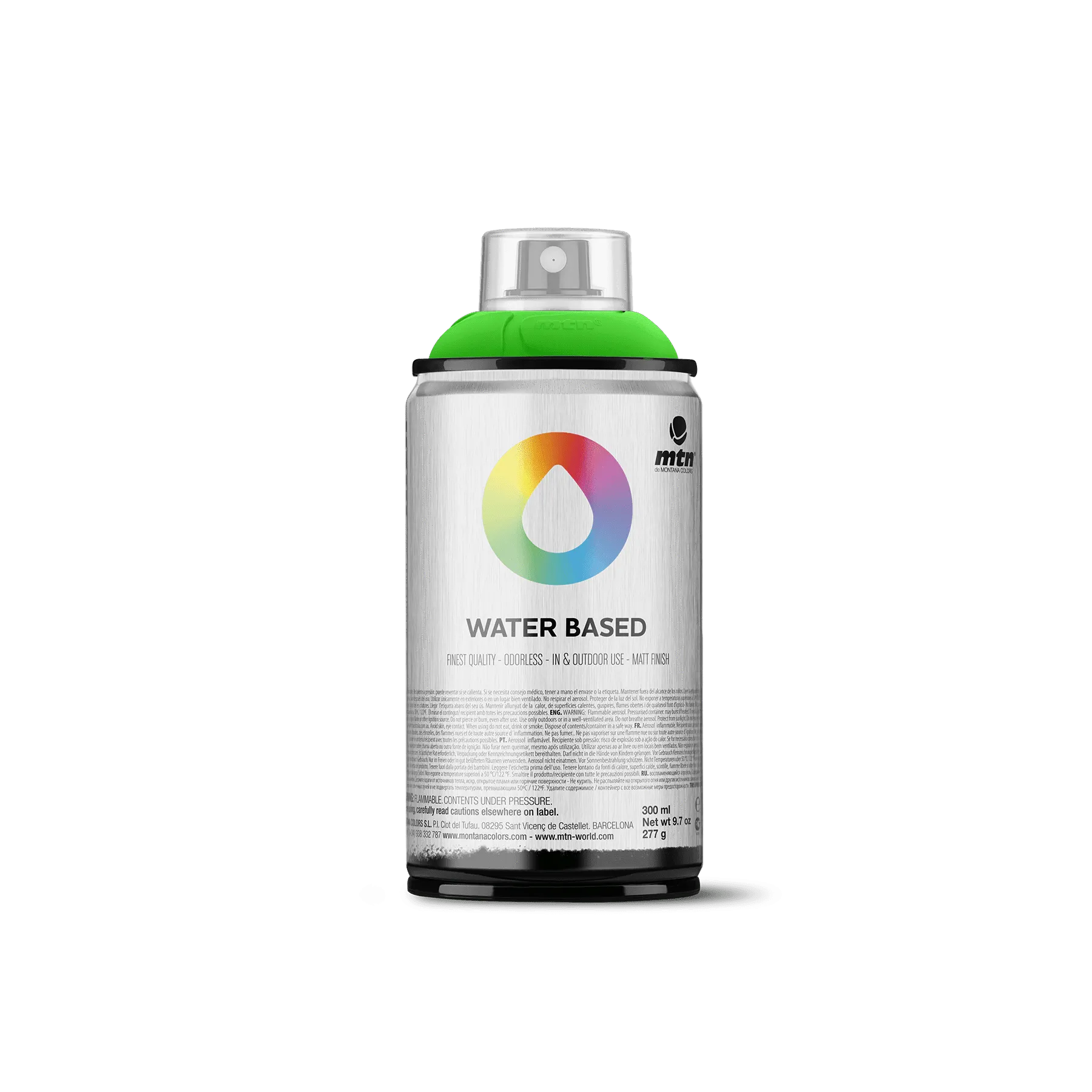 MTN Water Based 300 Spray Paint - Fluorescent Green