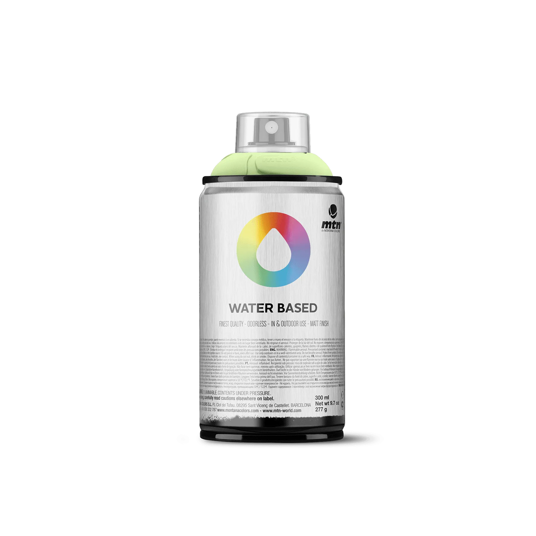 MTN Water Based 300 Spray Paint - <strong>NEW</strong> Phathalo Green Light (WRV-124)