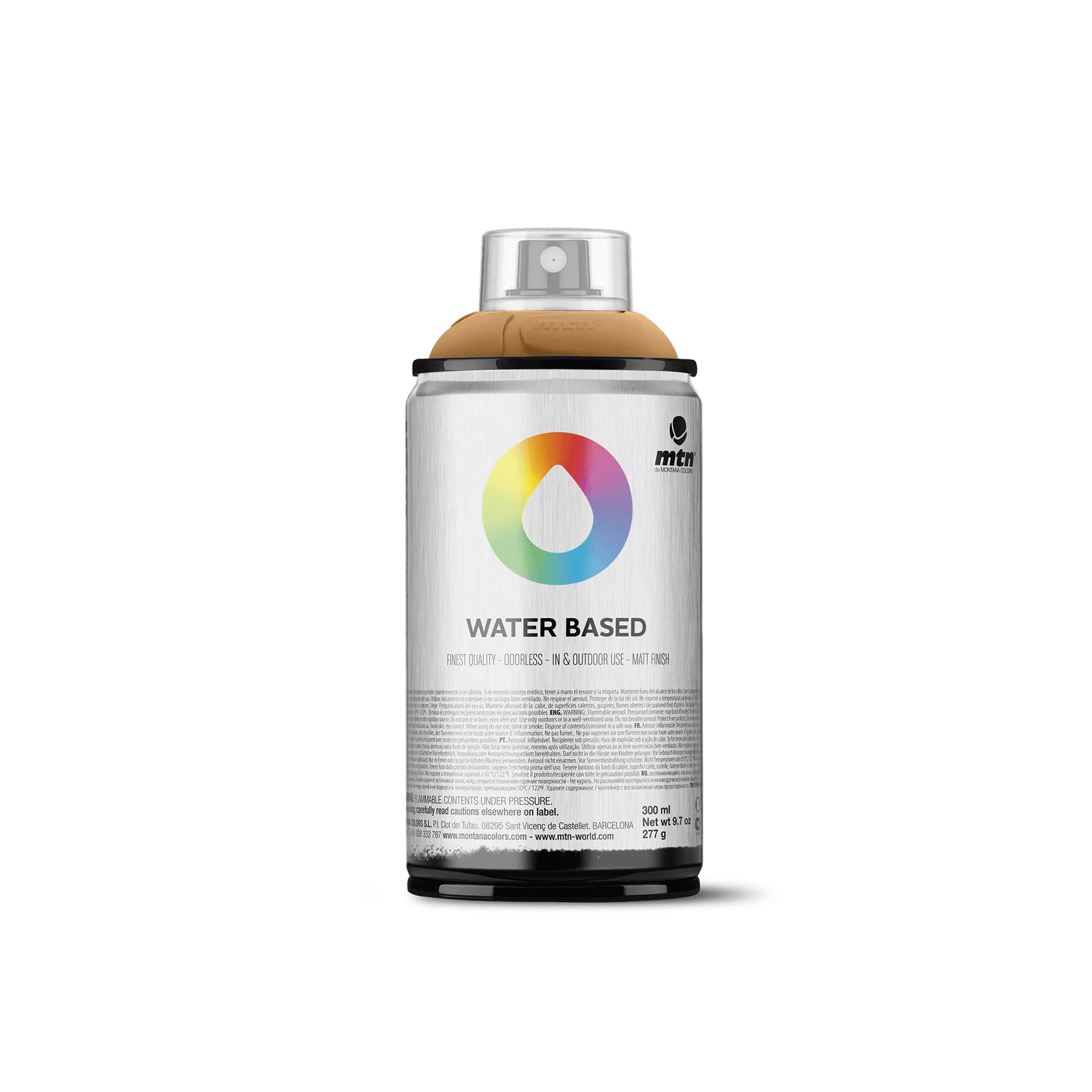 MTN Water Based 300 Spray Paint - Raw Sienna (WRV-265)