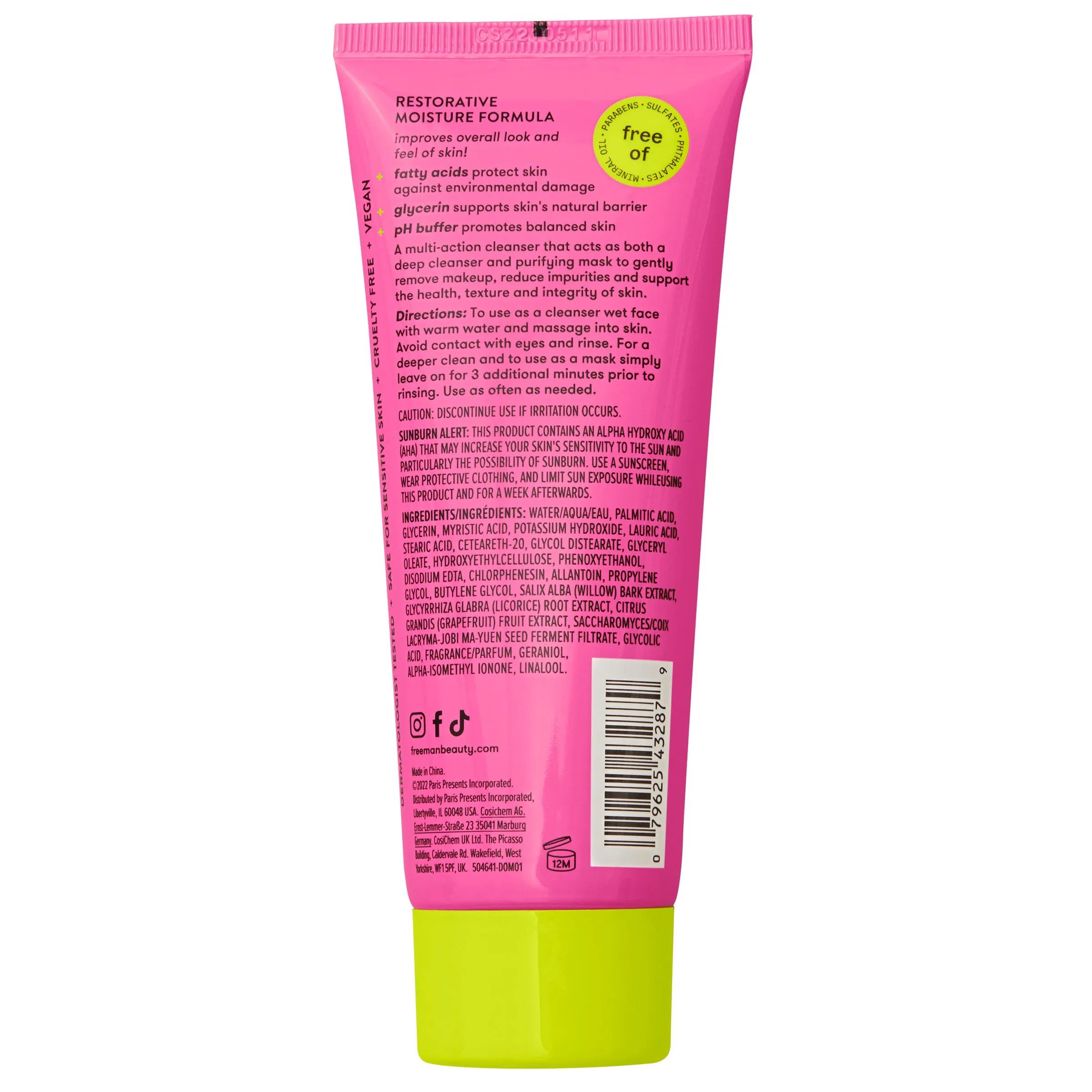 Restorative Facial Cleanser   Mask