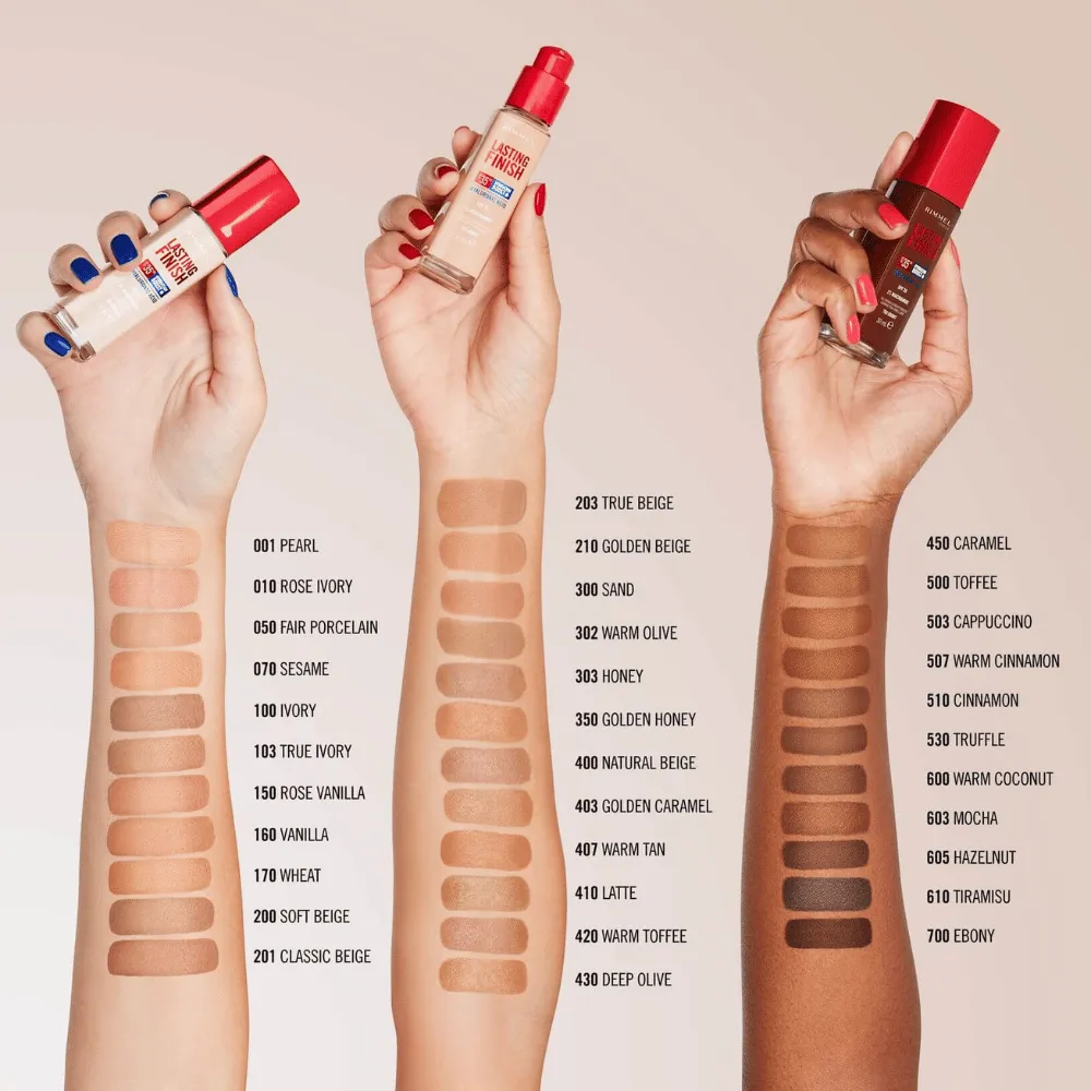 Rimmel London Lasting Finish 35 Hour Foundation - 100: Ivory