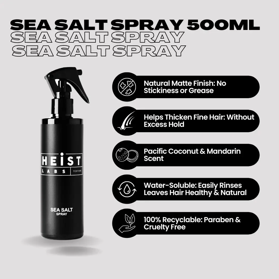 Sea Salt Spray by Heist Labs - Texture & Grip Styling Spray (500ml)