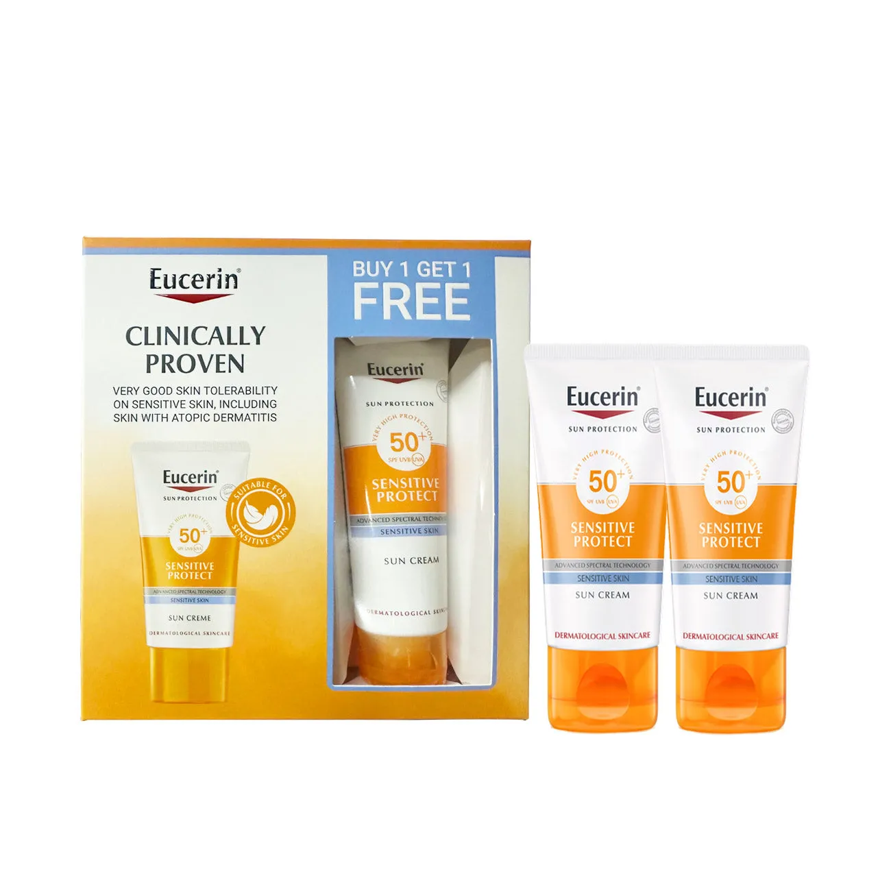 Sensitive Protect Sun Cream SPF50  - Pack of 2