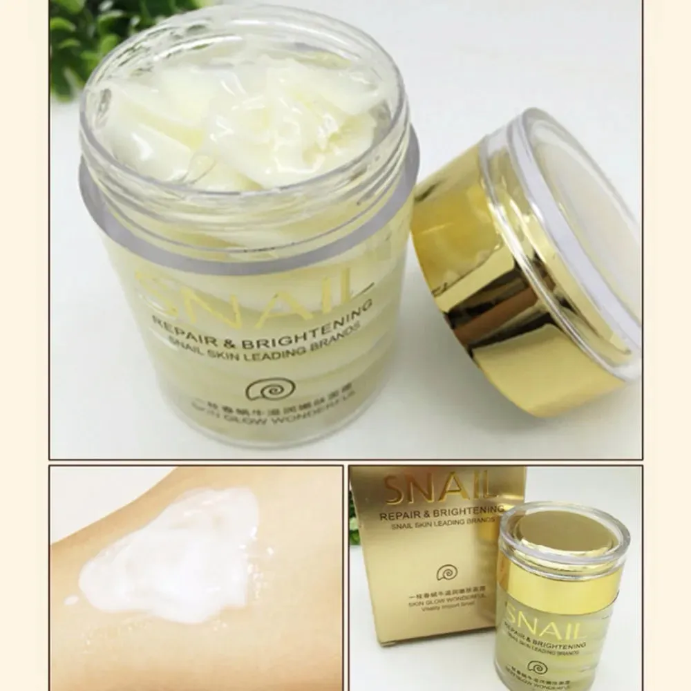 Snail Collagen Face Cream: Age Less, Natural Moisturizing, Anti-Wrinkle, Anti Aging, Whitening, Lifting, Hydrating, Nourishing Beauty Skin Care.