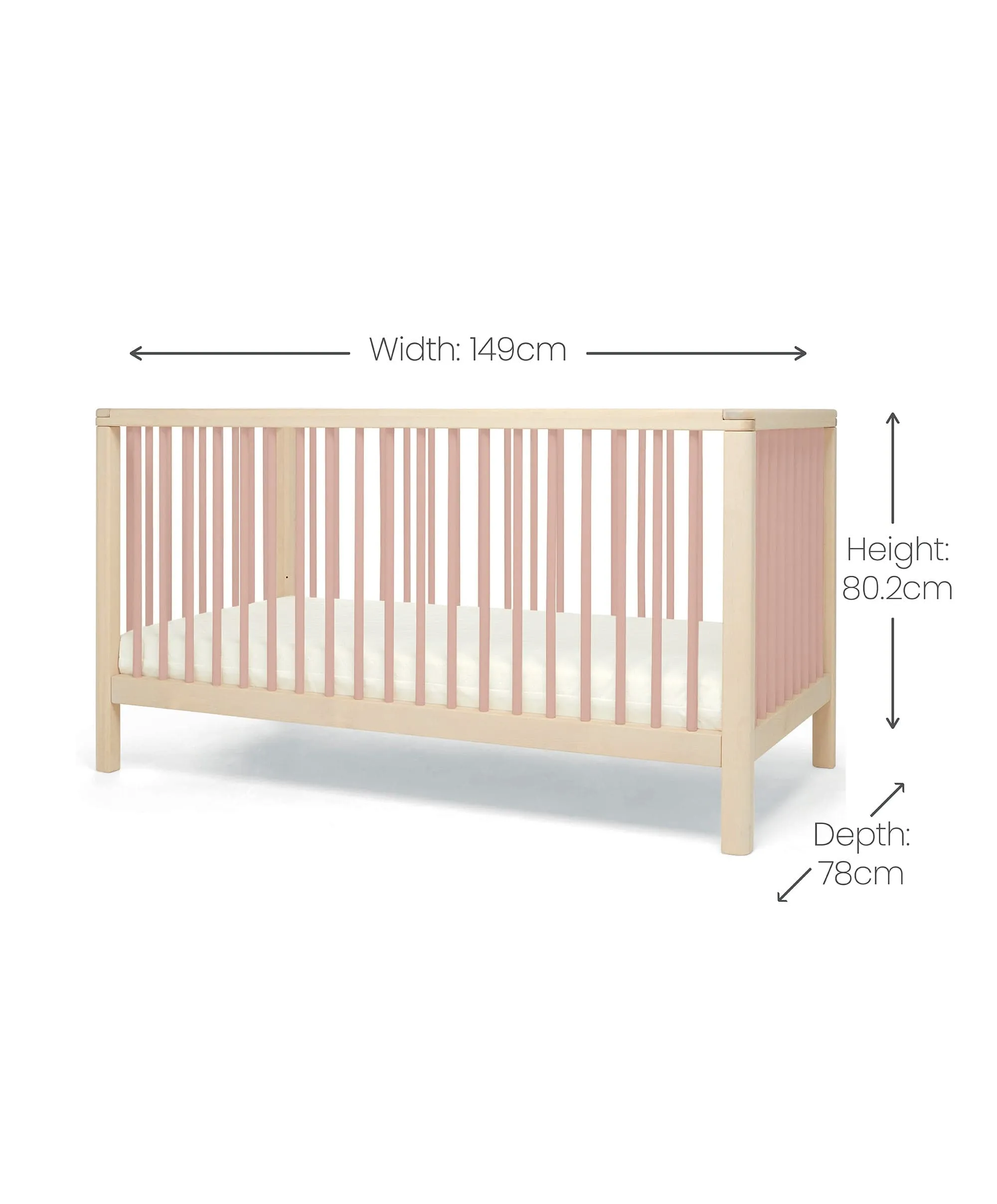Solo Cotbed - Blush/Natural