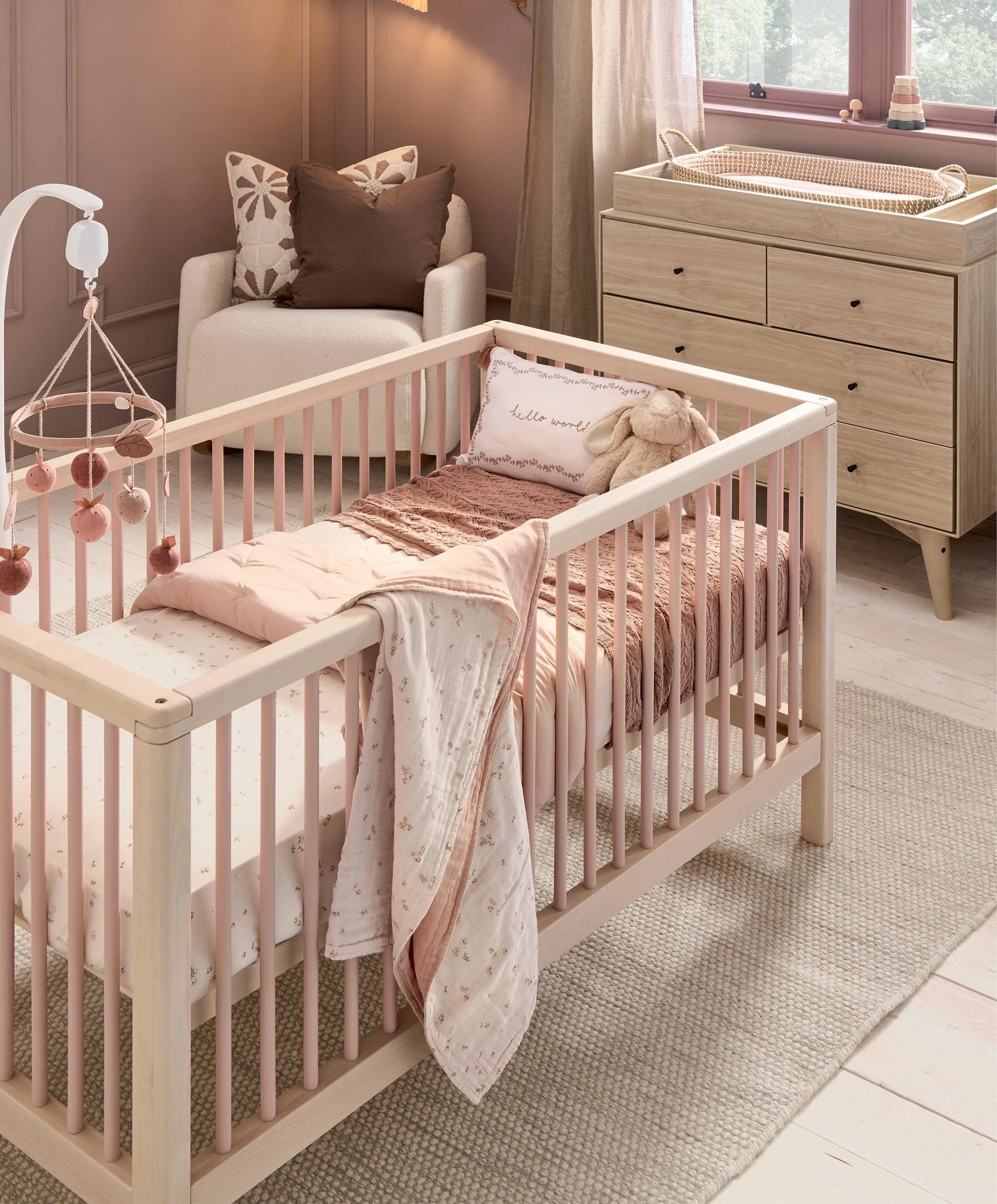Solo Cotbed - Blush/Natural