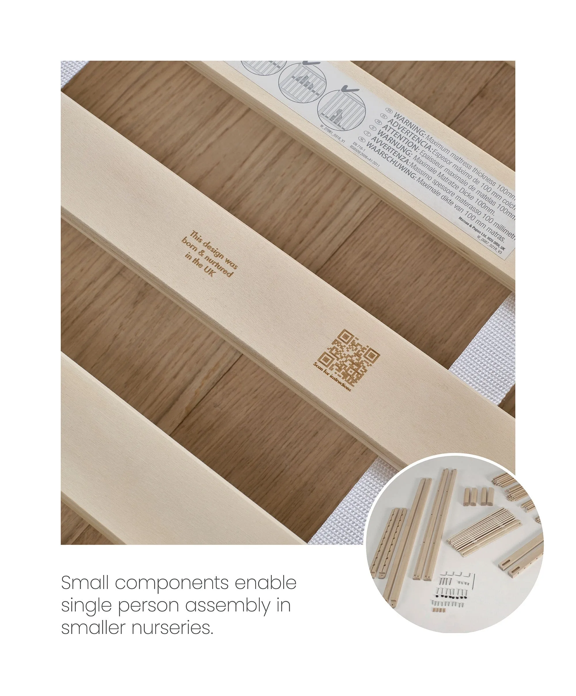 Solo Cotbed - Blush/Natural