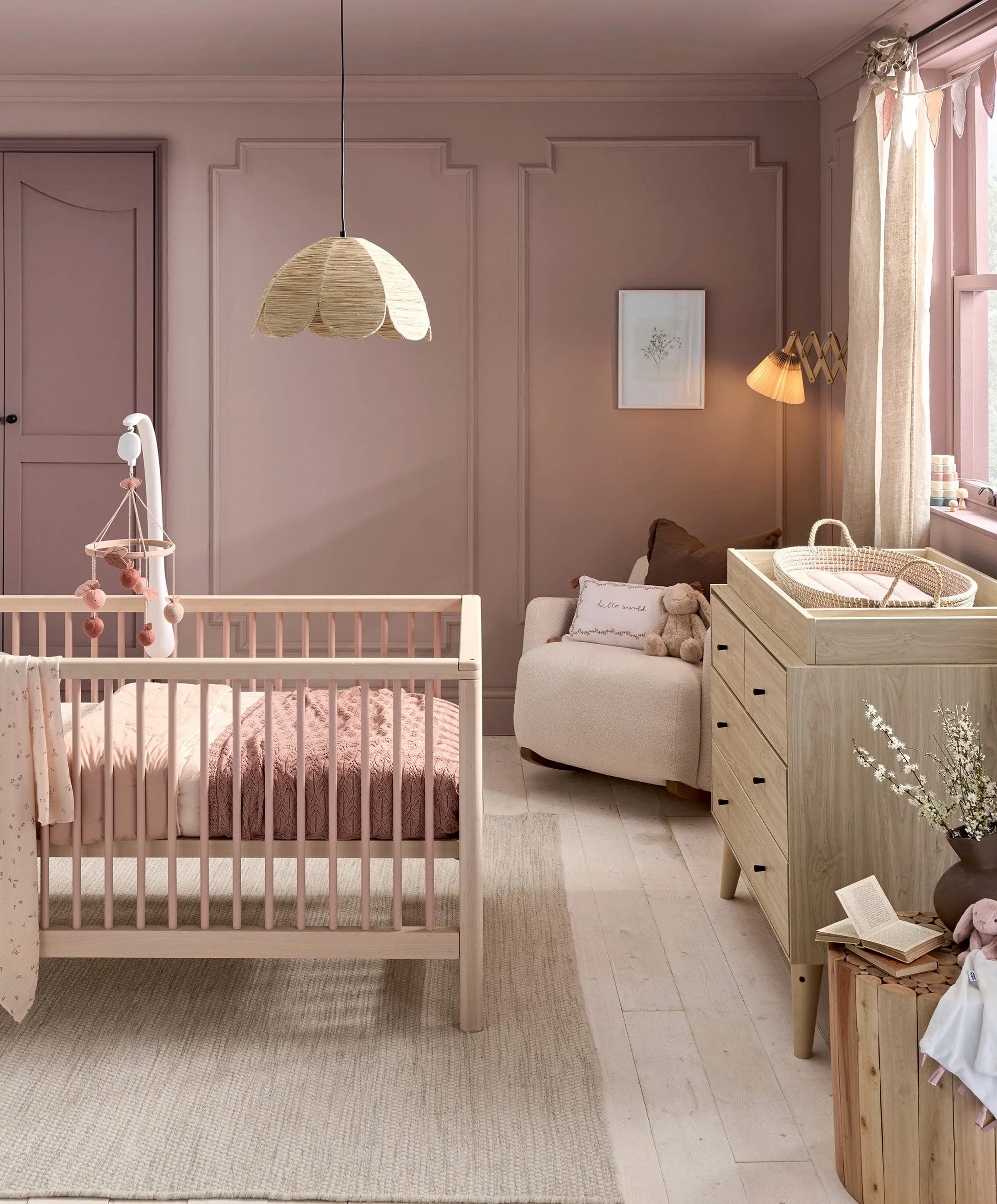 Solo Cotbed - Blush/Natural