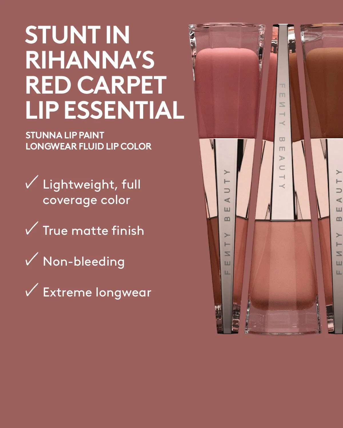 Stunna Lip Paint Longwear Fluid Lip Color — Unveil