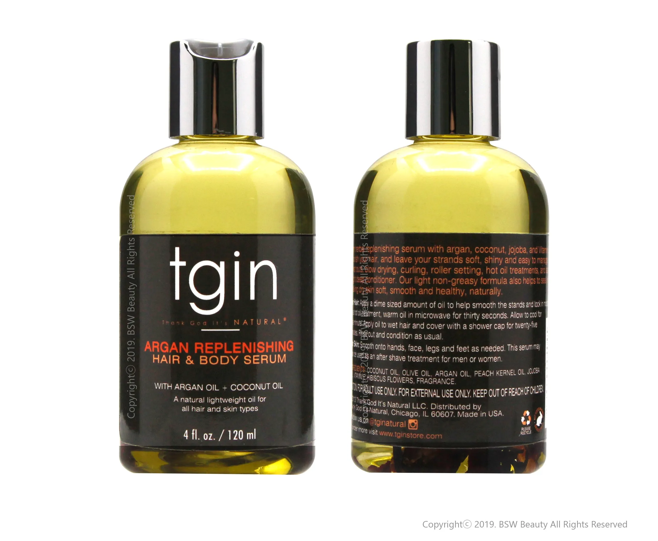 TGIN ARGAN REPLENISHING HAIR & BODY SERUM 4oz