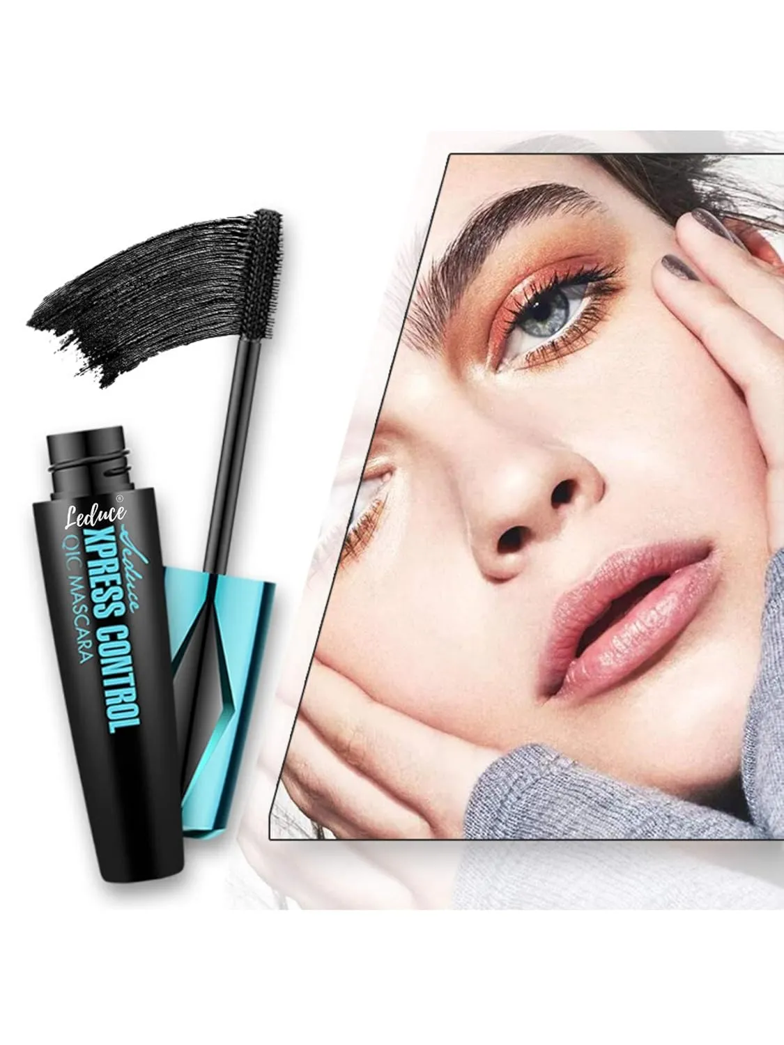 Waterproof Mascara Black, 5D Silk Fiber Mascara Black Volume and Length Waterproof