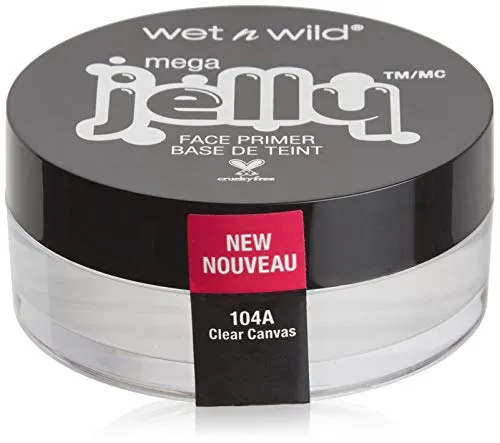 Wet n Wild Mega Jelly Jelly Face Primer, Clear Canvas 104A, 1.05 oz